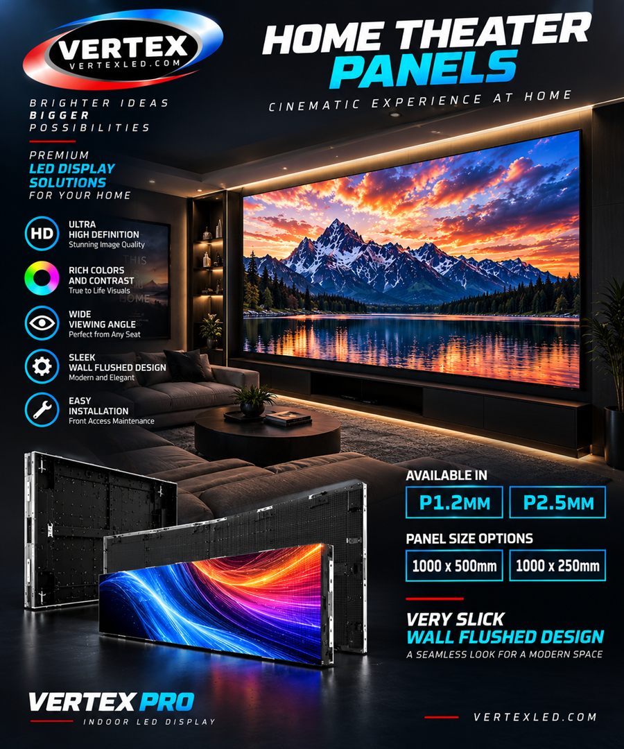 Vertex Pro home theater LED panels — cinematic experience at home