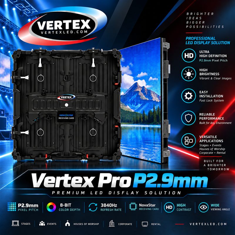 Vertex Pro P2.9mm indoor LED panel