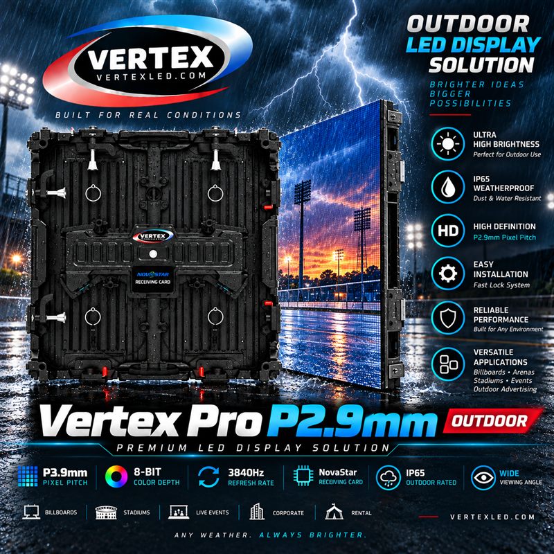 Vertex Pro P2.9mm outdoor LED panel