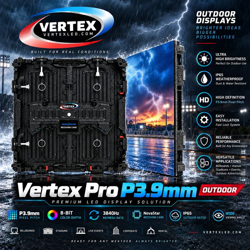 Vertex Pro P3.9mm outdoor LED panel